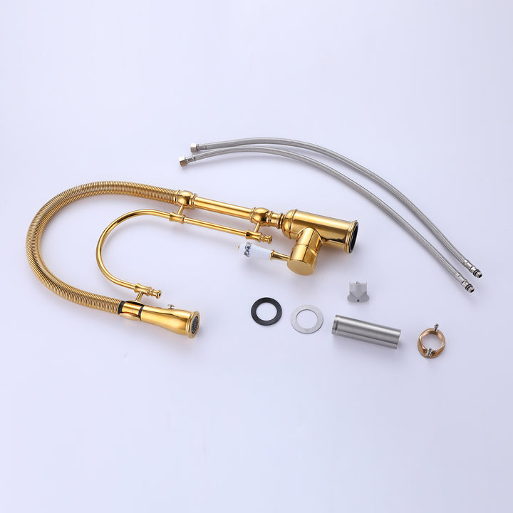 Classical Pull Down Multi-function Kitchen Faucet with Single Lever Handle - Modland