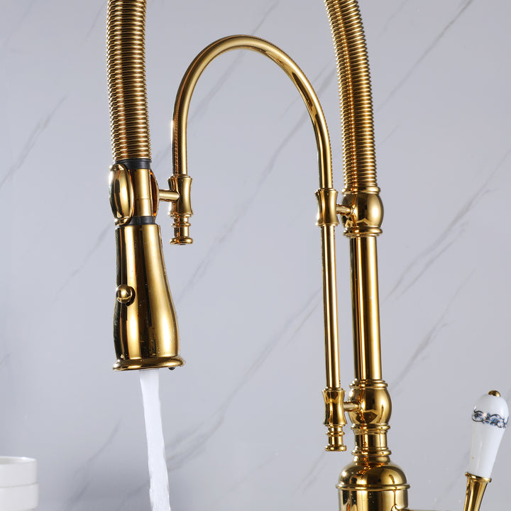 Classical Pull Down Multi-function Kitchen Faucet with Single Lever Handle - Modland