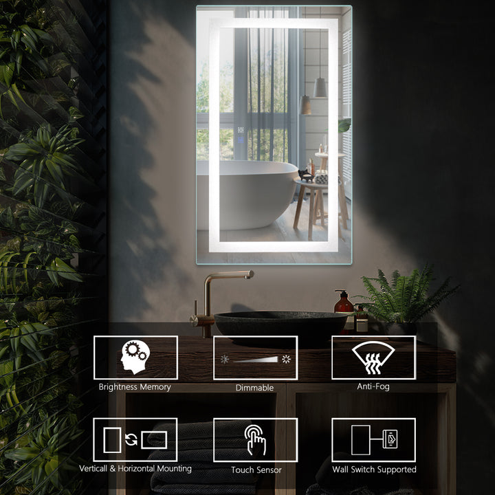 Modland LED Bathroom Vanity Mirror with Light 40*24 inch - Modland