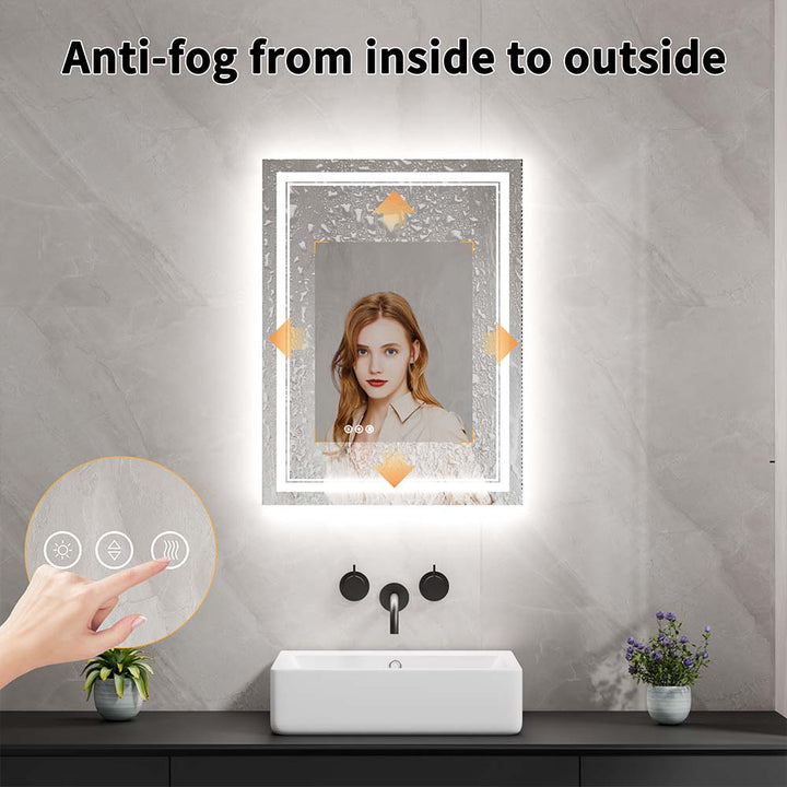 24x32 inch Vanity Mirror Anti Fog Feature