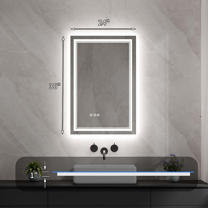 24x36 in Vanity Mirror Sizes
