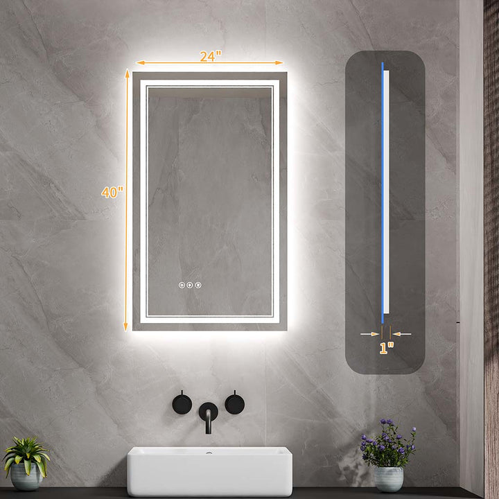 24x40 in Vanity Mirror Sizes