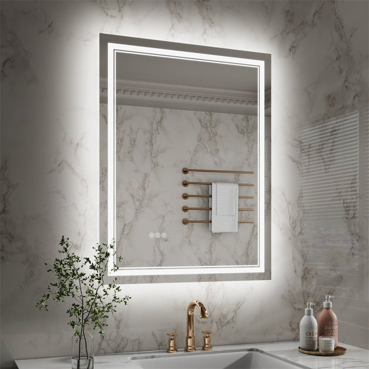 28x36 inch LED Mirror Modern Bathroom White Light