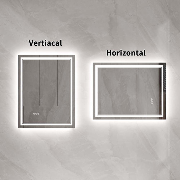 28x36 inch Vanity Mirror Vertical Horizontal Design