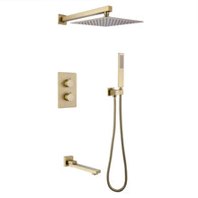 3-Function Thermostatic Wall-Mounted Shower System with Rough-In Valve