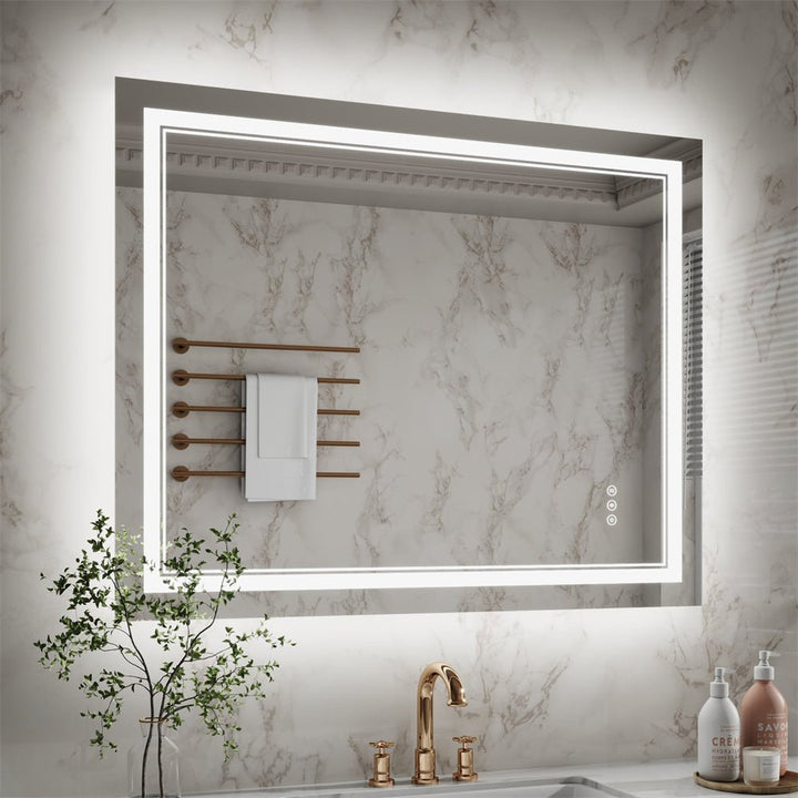 32x40 inch LED Mirror Modern Bathroom White Light