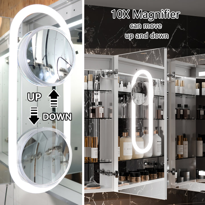Modland 54x36 Smart LED Medicine Cabinet Multifunctional Storage - Modland