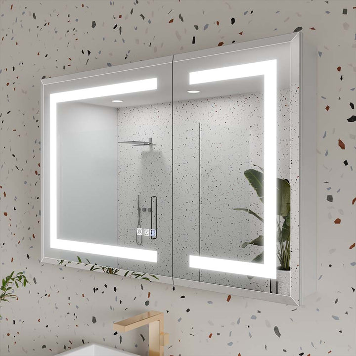 36-inch led bathroom mirror medicine cabinet