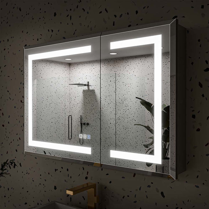 36 inch medicine cabinet with led lighting off