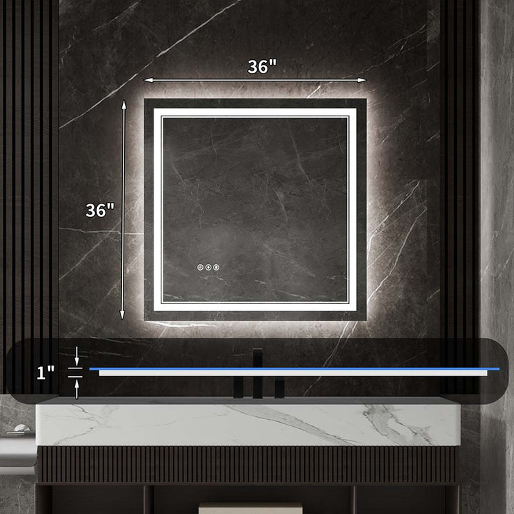 36x36 in Vanity Mirror Size