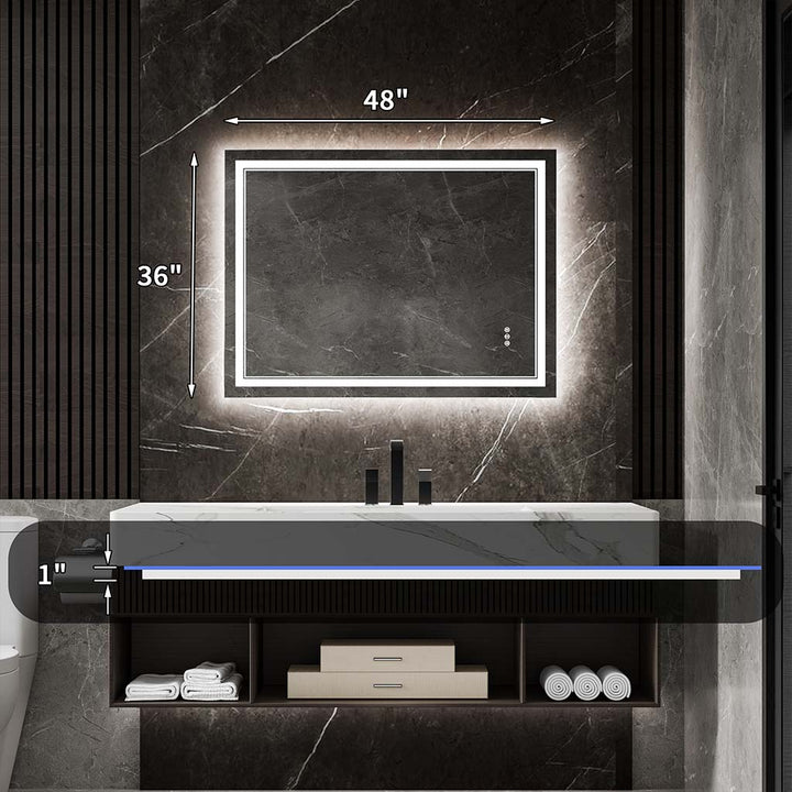 36x48 in Vanity Mirror Size