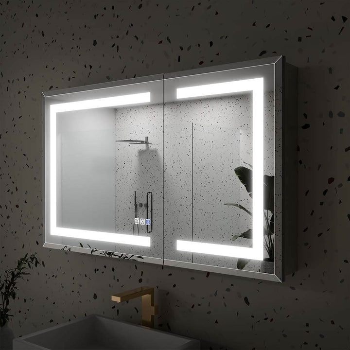 40 inch medicine cabinet with led lighting off