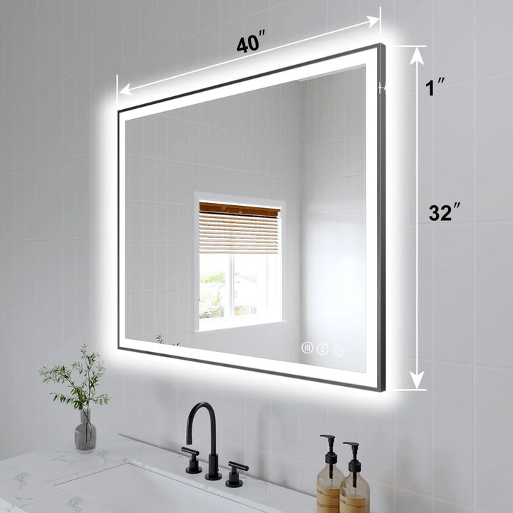 40x32 led mirror dimensions 36x40 inches