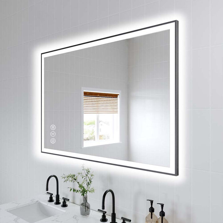 48 inch lighted bathroom mirror cabinet
