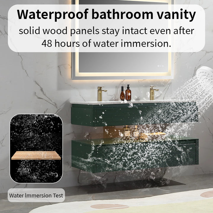 48 inch Gucci green bathroom vanity waterproof water immersion test