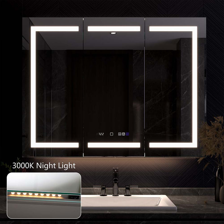 48 x 36 inch medicine cabinet night light