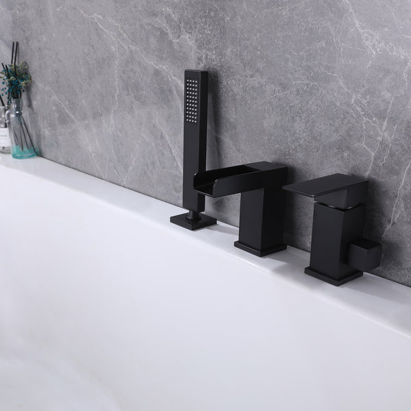 Deck Mounted Bathtub Faucet with Hand Shower