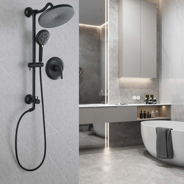 Wall Mounted Shower System with Hand Shower Rough-In Valve