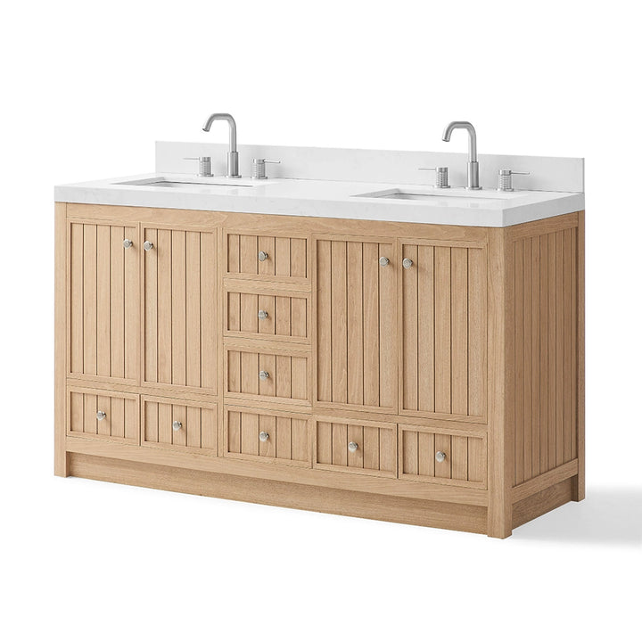60 inch bathroom freestanding vanities double sink wood cabinet