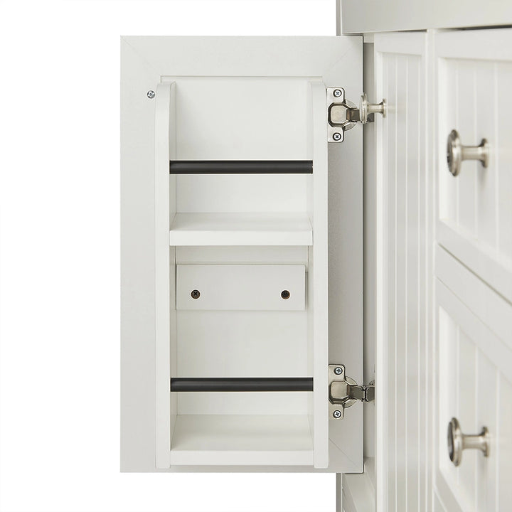 60 inch white bathroom freestanding vanities side storage cabinet