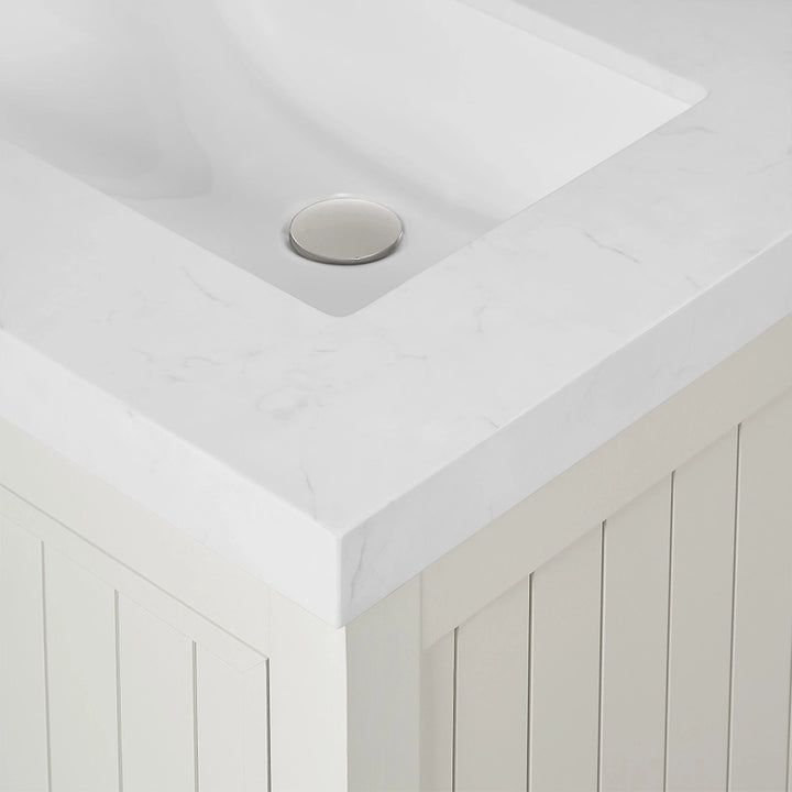 60 inch white bathroom freestanding vanities sink countertop detail