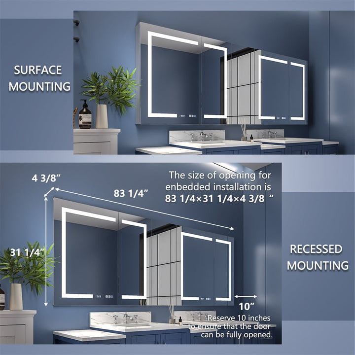 84x32 inch medicine cabinet material comparison
