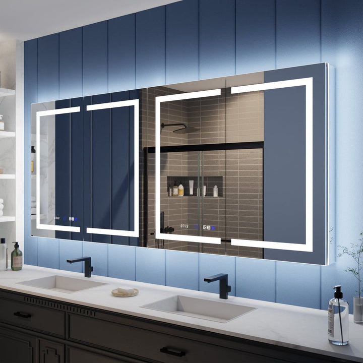 84x36 inch mountable backlit medicine cabinet modern bathroom