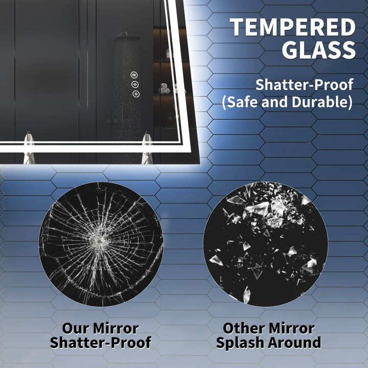 Linea 20" W x 28" H LED Mirror Bathroom with Energy-Efficient Lighting - Modland