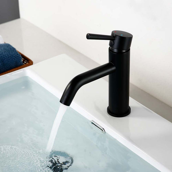 Deck Mounted Single Lever Handle Bathroom Faucet