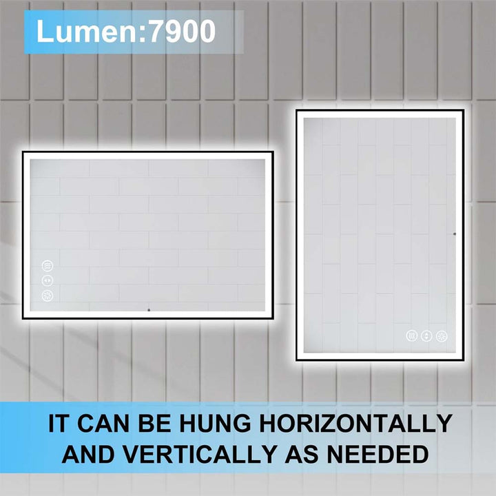 Adjustable lighted bathroom mirror cabinet