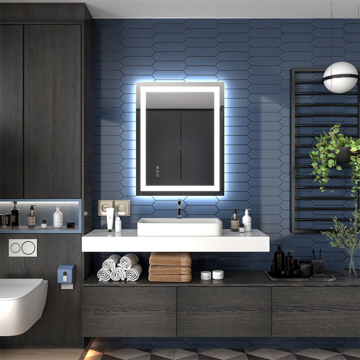 Apex 36" W X 28" H Bathroom Cupboard Mirror with Elegant Storage - Modland