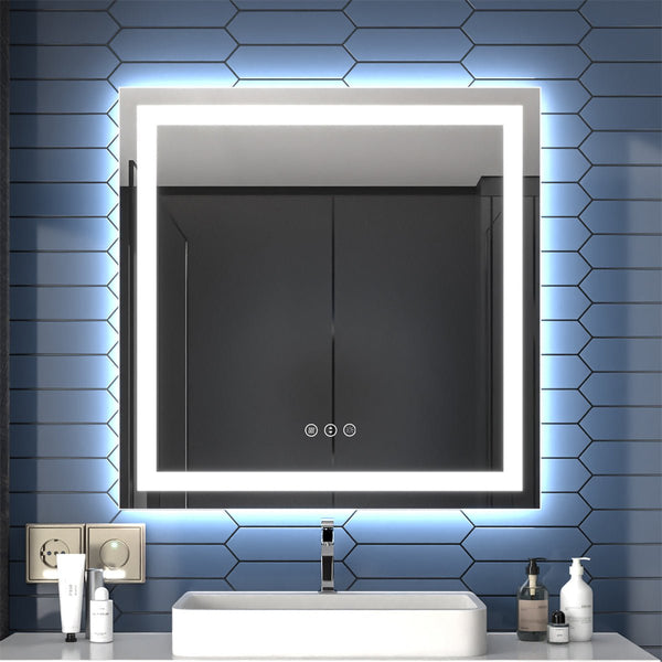 Apex 36" W X 36" H Vanity Mirror for Bathroom with Sleek Design - Modland