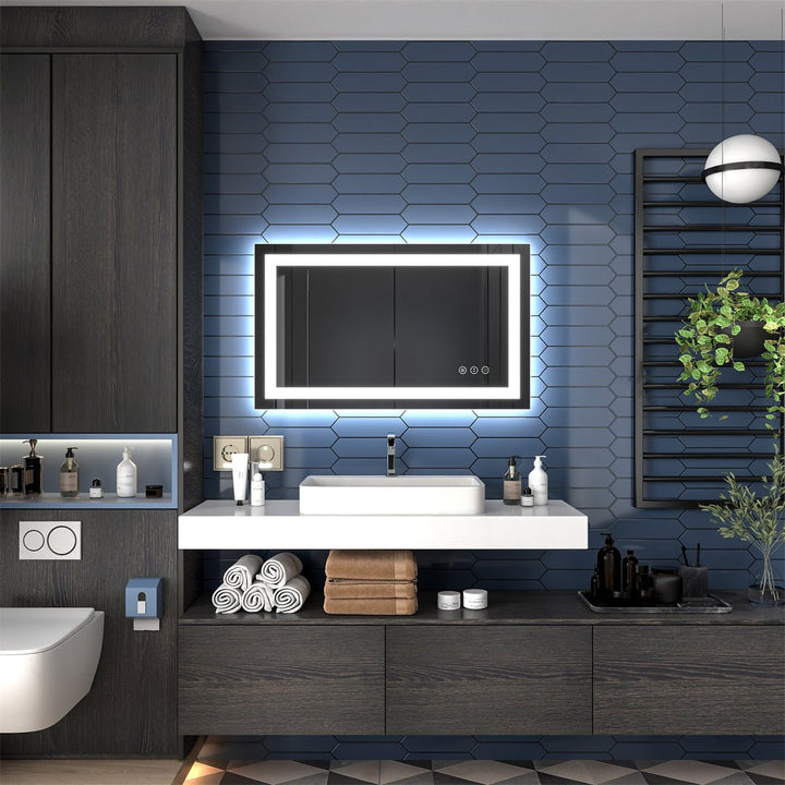 Apex 40" W x 24" H LED Vanity Bathroom Mirror with Sophisticated Style - Modland