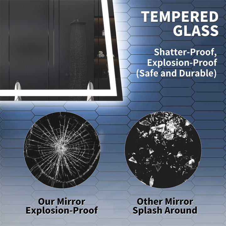 Apex 84" W x 32" H Stylish Bathroom Vanity Mirror with Ample Storage Space - Modland