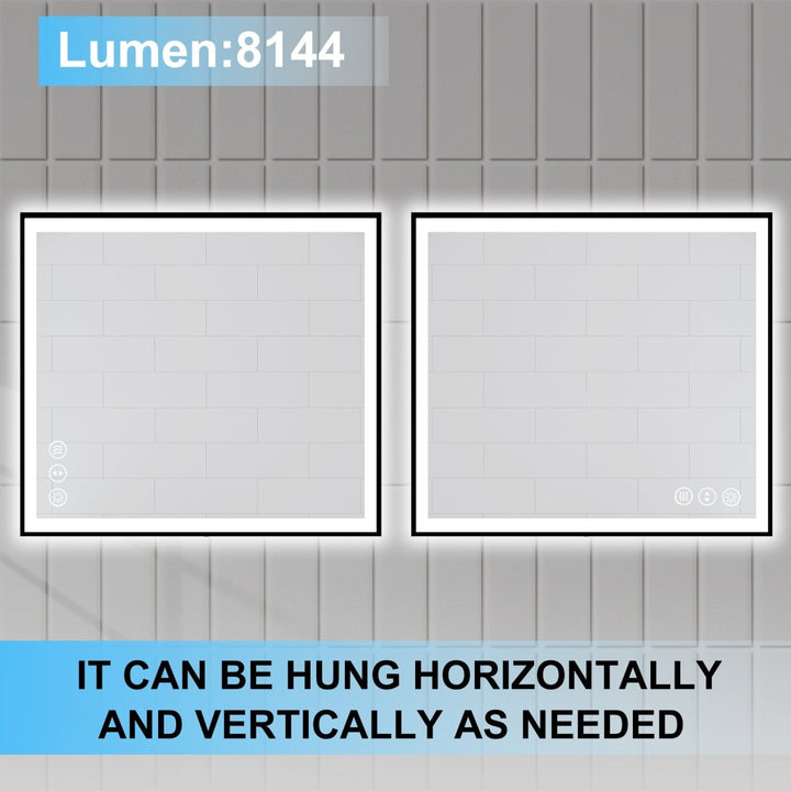 36"x36" LED Contemporary Rectangular Bathroom Mirrors - Modland