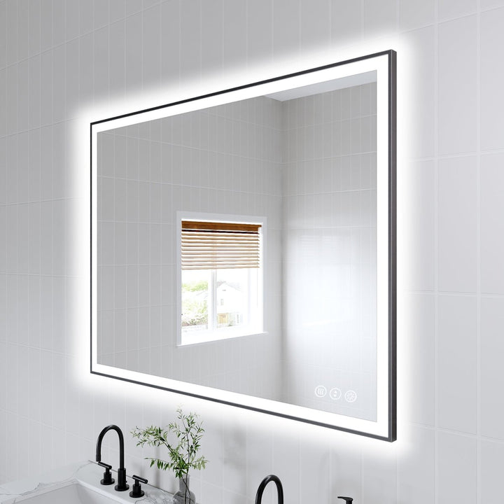48* 36 Vanity Mirror with Built-in LED Lighting for Bathrooms - Modland