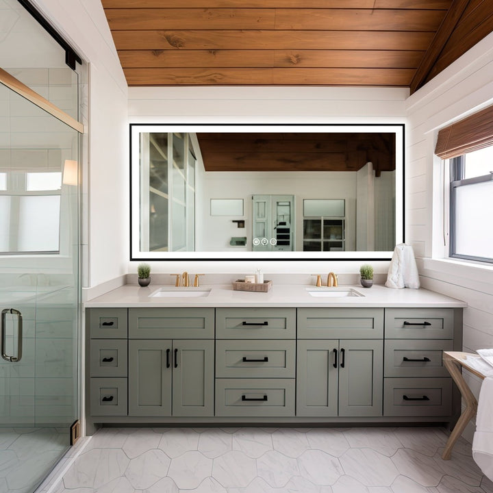 72"x36" Vanity Mirror with Built-in LED Lighting for Bathrooms - Modland