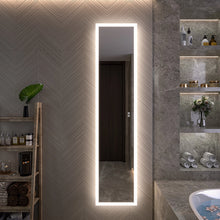 Full-Length LED Medicine Cabinet With Built-In Outlet & Backlit Lights