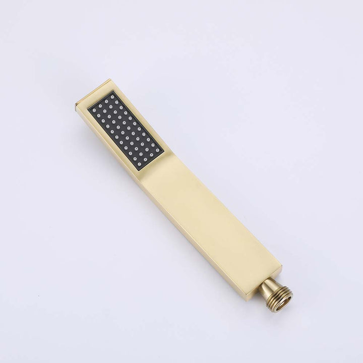 Gold handheld shower head for bathtub faucet set