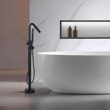 316 Stainless Steel Freestanding Thermostatic Tub with 360° Swivel Spout