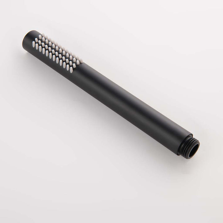 Black handheld shower system spray head bathroom accessory
