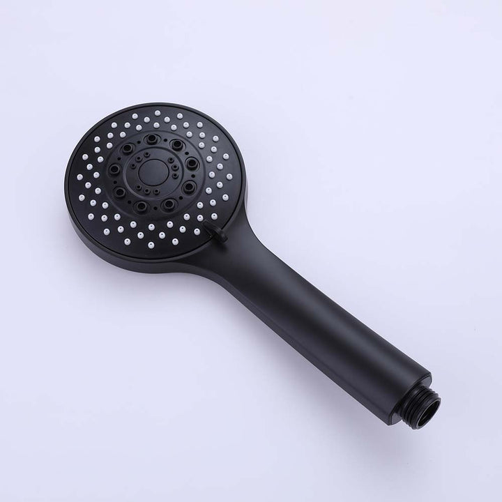 Matte black multi-function handheld shower head