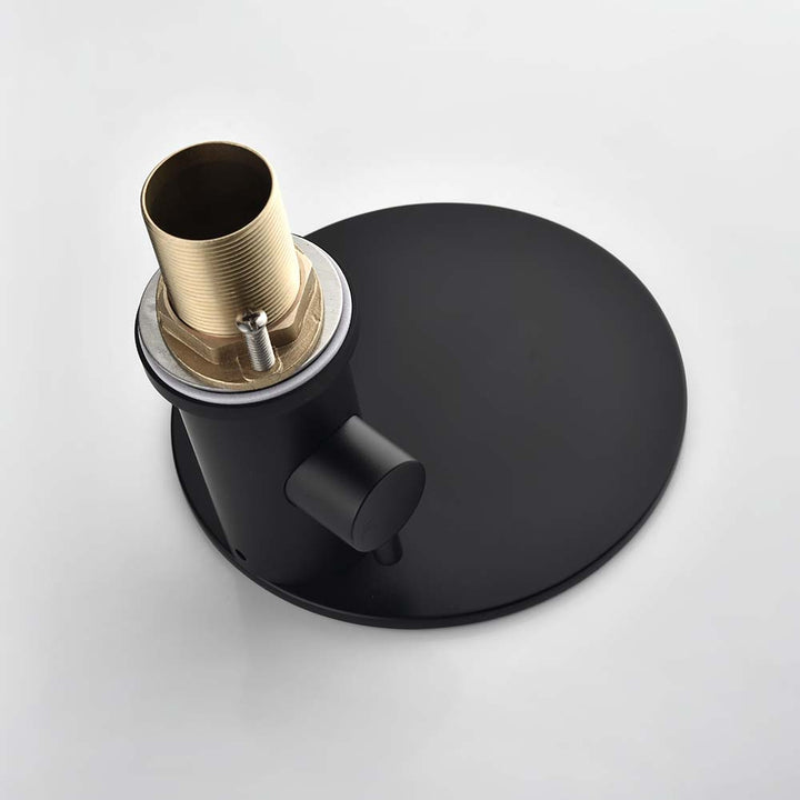 Black waterfall bathtub faucet valve
