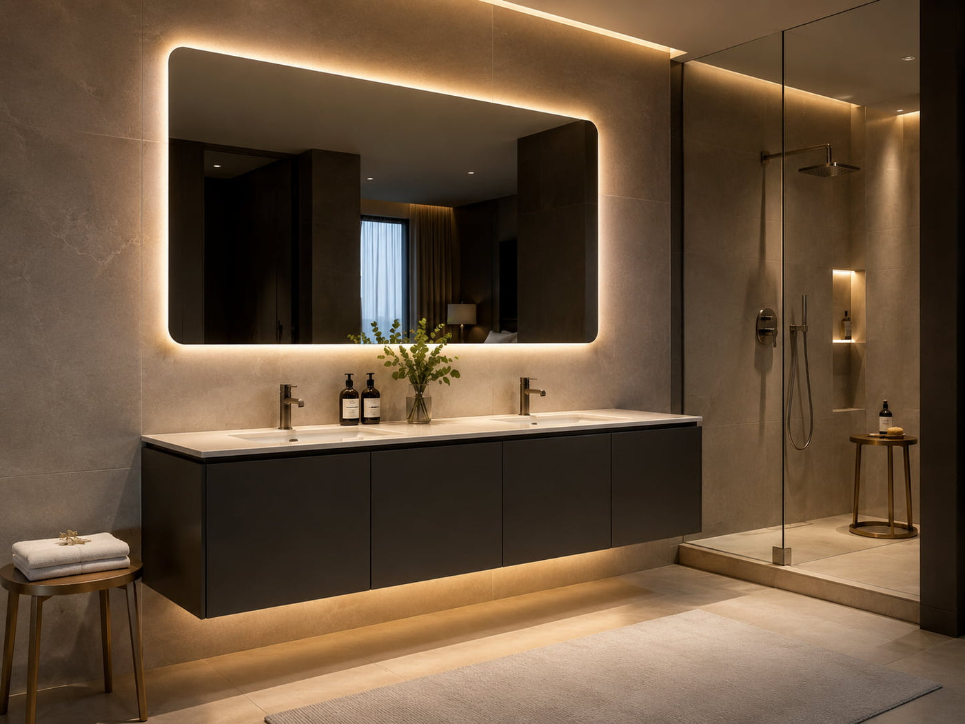 Modern bathroom vanity trade program banner