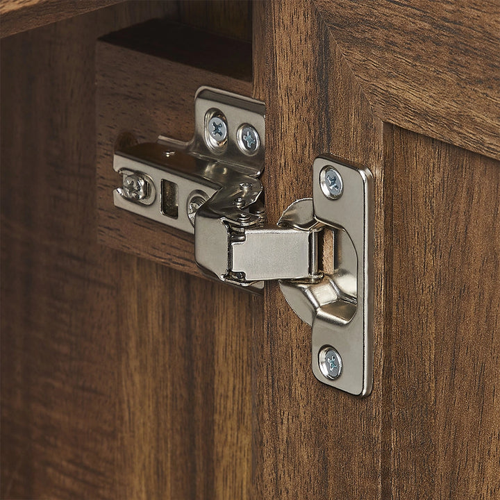 Brown 36 inch bathroom freestanding vanity soft close door hinge