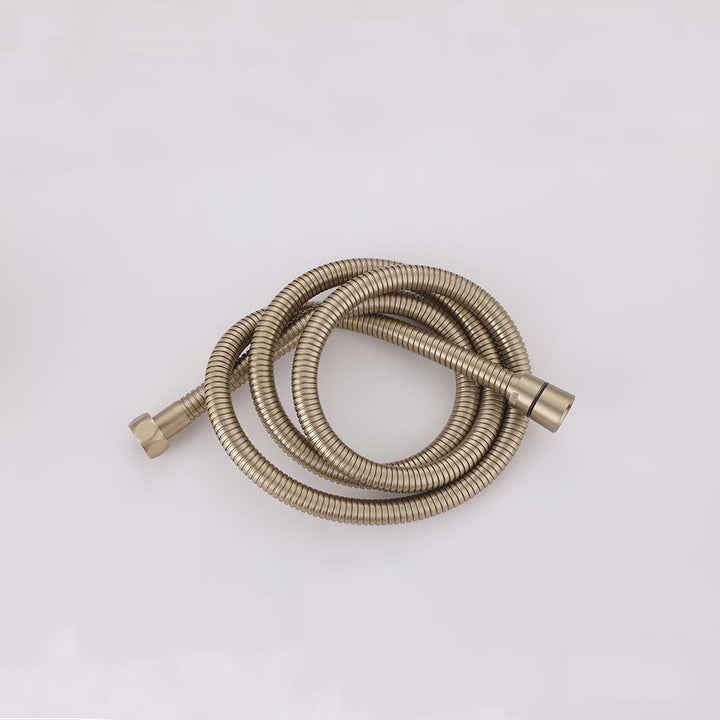 Brushed gold stainless steel shower hose for handheld sprayer