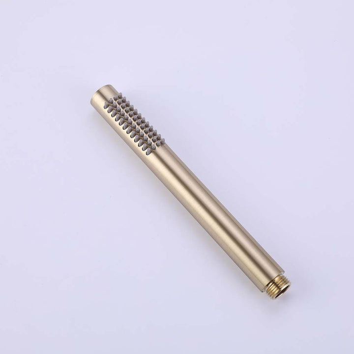 Brushed gold handheld shower head for modern shower system