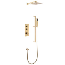 Thermostatic Rain Shower System with Hand Shower-Includes Rough-in Valve