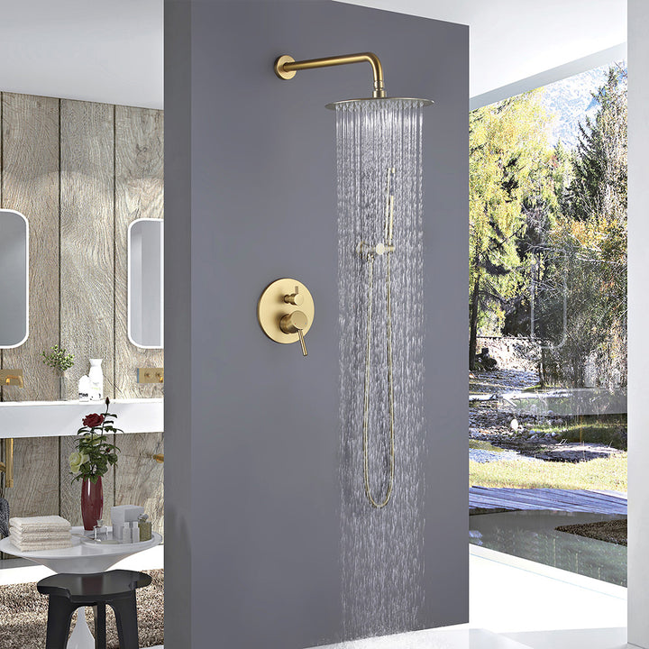 Luxury Pressure-Balanced Complete Shower System with Rough-In Valve ...