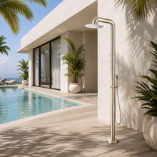 Modern Temperature Controlled Stainless Steel Outdoor Shower